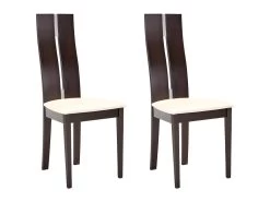 Ensemble Table CENTAURI + 4 Chaises SALENA - Hêtre - Wengé -Vous savez quand c'est un magasin de meubles. ensemble table chaises 326779