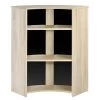 Meuble-Comptoir Bar 96 Cm Chêne 3 Niches - Coloris: Noir 1 Meuble-Comptoir Bar 96 Cm Chêne 3 Niches - Coloris: Noir -Vous savez quand c'est un magasin de meubles. meuble de bar 11254887