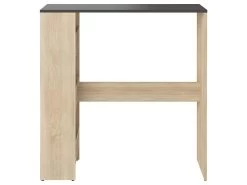 Table Bar GAVARNIE - Chêne Naturel Et Noir - SYMBIOSIS