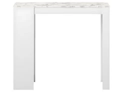Table Bar ARAVIS - Blanc Et Marbre - TEMAHOME