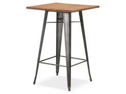 Table De Bar Vintage "Fantasio" 105cm Beige & Gris 9 Table De Bar Vintage "Fantasio" 105cm Beige & Gris -Vous savez quand c'est un magasin de meubles. meuble de bar 14114627