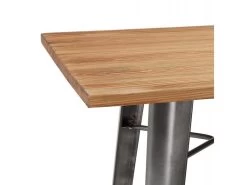 Table De Bar Vintage "Fantasio" 105cm Beige & Gris 11 Table De Bar Vintage "Fantasio" 105cm Beige & Gris -Vous savez quand c'est un magasin de meubles. meuble de bar 14114631