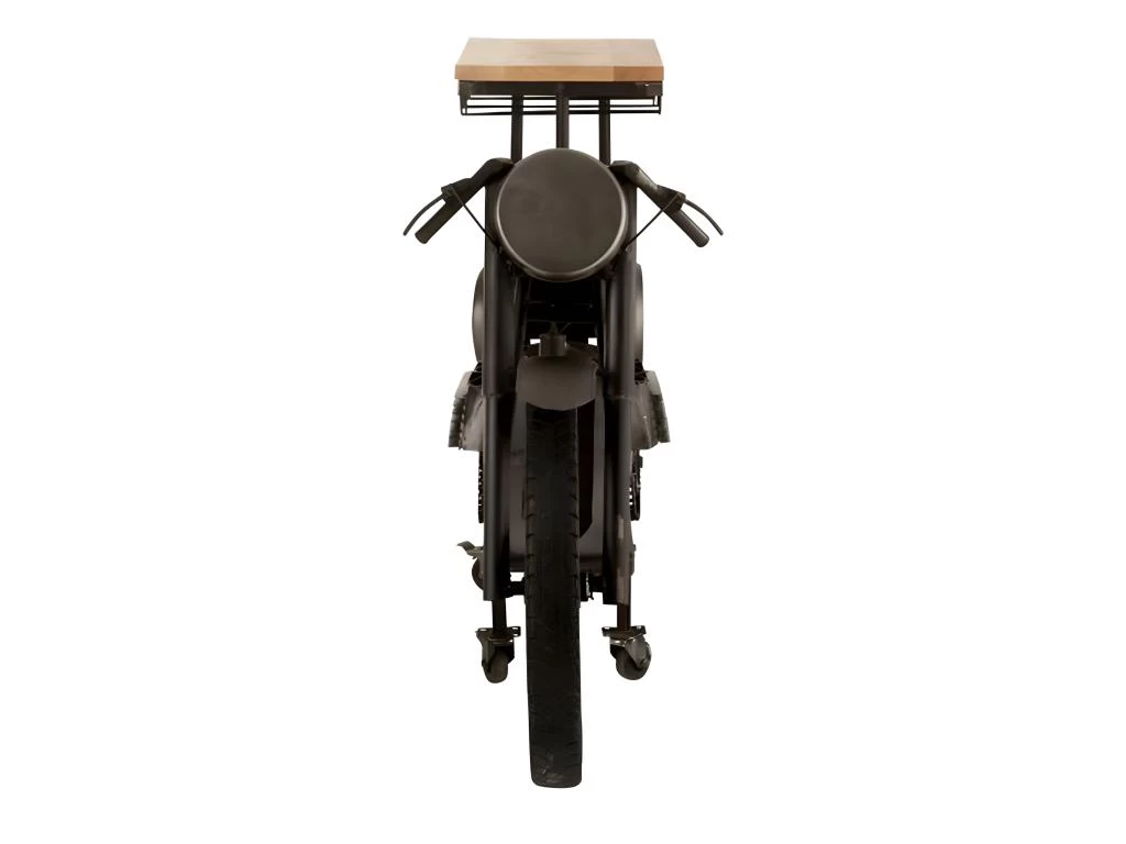 Table De Bar Design "Motocyclette" 200cm Gris 5 Table De Bar Design "Motocyclette" 200cm Gris – Image 3