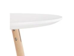 Table De Bar En Bois "Lizon" 110cm Blanc & Naturel -Vous savez quand c'est un magasin de meubles. meuble de bar 14114697