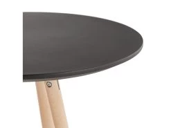 Table De Bar En Bois "Lizon" 110cm Noir & Naturel -Vous savez quand c'est un magasin de meubles. meuble de bar 14114873