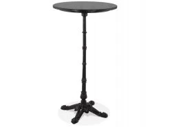 Table De Bar Design Vintage "Joliva" 113cm Noir