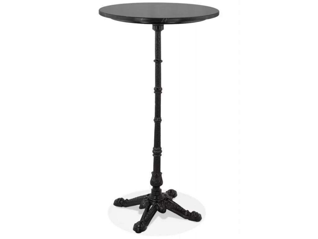 Table De Bar Design Vintage "Joliva" 113cm Noir 3 Table De Bar Design Vintage "Joliva" 113cm Noir