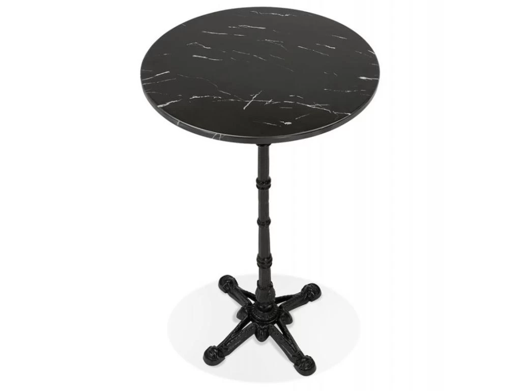Table De Bar Design Vintage "Joliva" 113cm Noir 5 Table De Bar Design Vintage "Joliva" 113cm Noir – Image 3