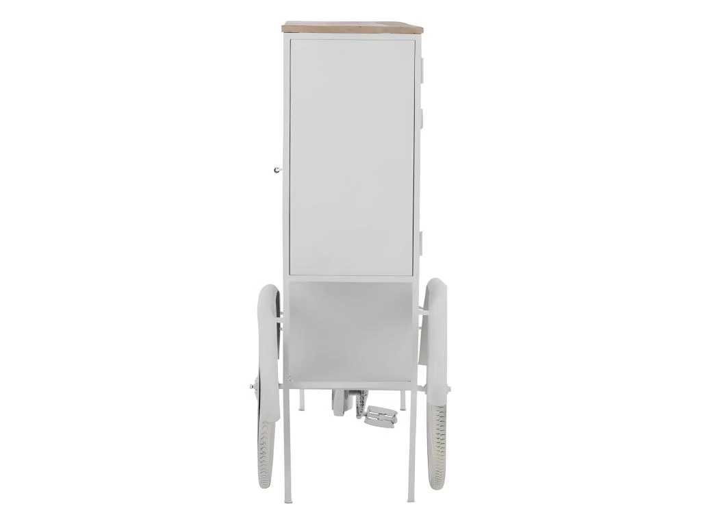 Comptoir De Bar En Métal "Vélo" 173cm Blanc 6 Comptoir De Bar En Métal "Vélo" 173cm Blanc – Image 4