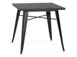Table De Repas Vintage "Calaco" 76cm Noir
