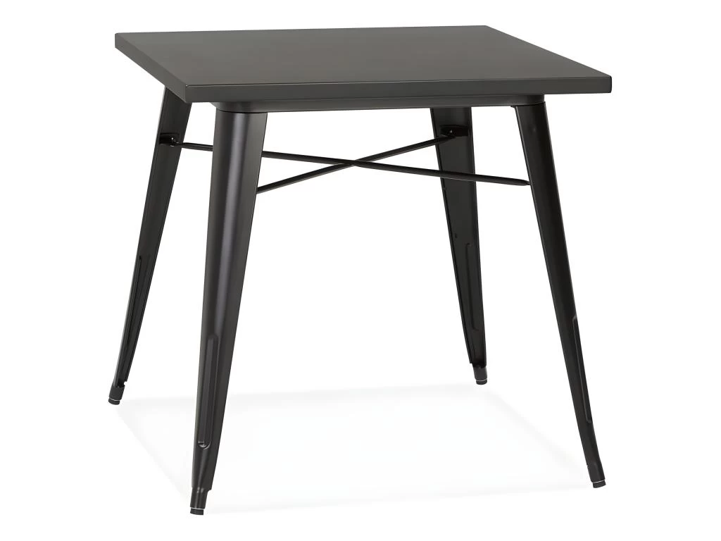 Table De Repas Vintage "Calaco" 76cm Noir 3 Table De Repas Vintage "Calaco" 76cm Noir