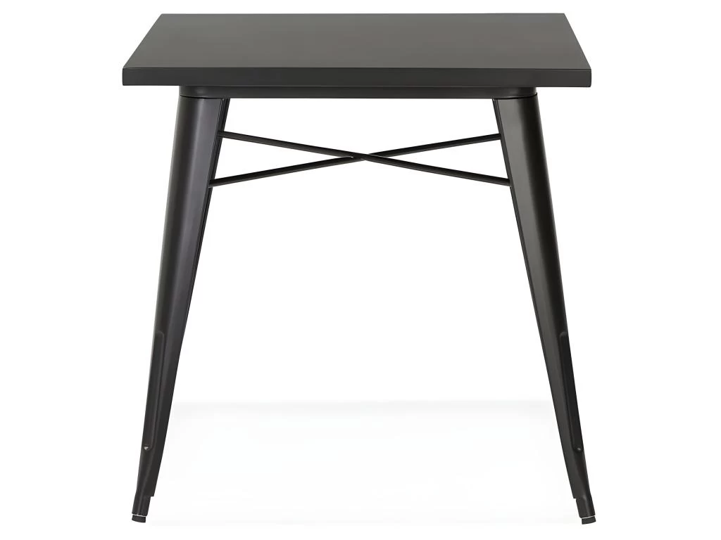 Table De Repas Vintage "Calaco" 76cm Noir 4 Table De Repas Vintage "Calaco" 76cm Noir – Image 2