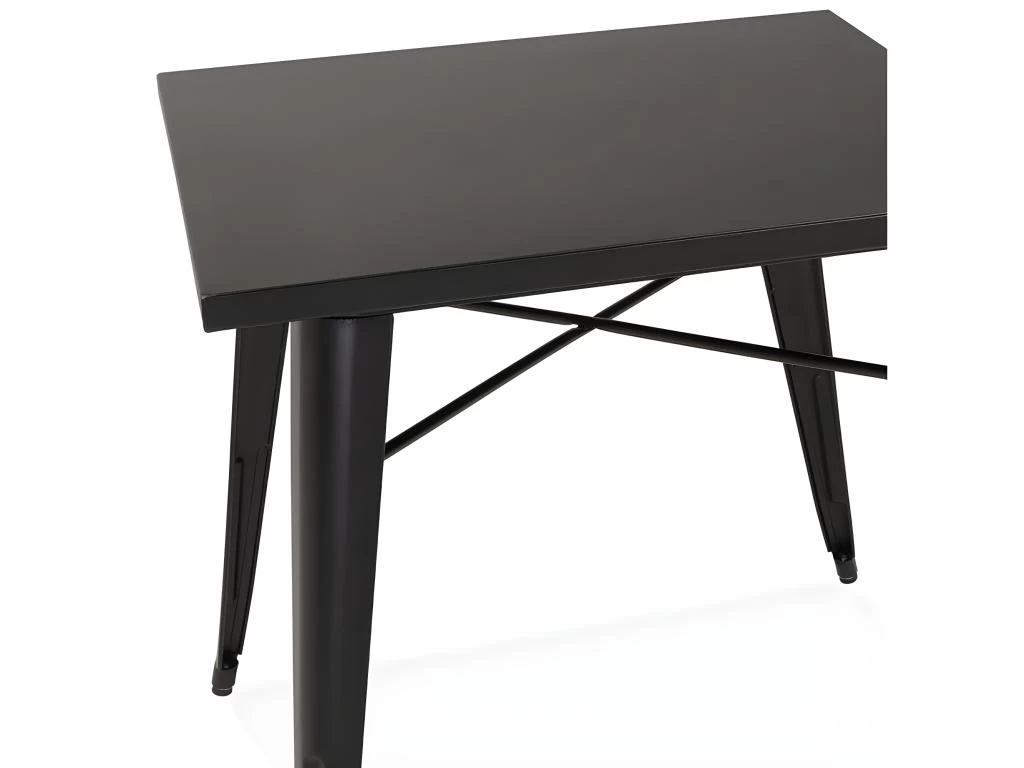 Table De Repas Vintage "Calaco" 76cm Noir 6 Table De Repas Vintage "Calaco" 76cm Noir – Image 4