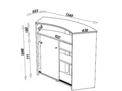 Comptoir D'Accueil 2 Portes Noir 135 Cm - Coloris: Noir 7 Comptoir D'Accueil 2 Portes Noir 135 Cm - Coloris: Noir -Vous savez quand c'est un magasin de meubles. meuble de bar 20047217