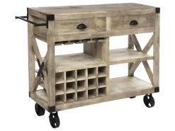 Meuble Bar 2 Tiroirs Silas - ATMOSPHERA