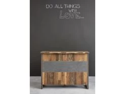 Prip Buffet De Bar Avec 6 Tablettes De Rangement, Style Vieux Bois, Finition Matera. -Vous savez quand c'est un magasin de meubles. meuble de bar 22204539