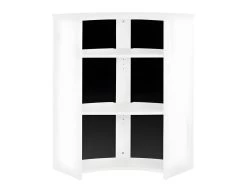 Meuble Comptoir Meuble Bar 96 Cm Face Noire - Coloris: Blanc