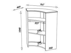Meuble-Comptoir Bar 96 Cm Noir 3 Niches - Coloris: Tour Eiffel 750 751 -Vous savez quand c'est un magasin de meubles. meuble de bar 9155553