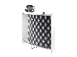 Comptoir D'Acceuil 2 Portes Blanc 135 Cm - Coloris: Capitons 911 -Vous savez quand c'est un magasin de meubles. meuble de bar 9155567