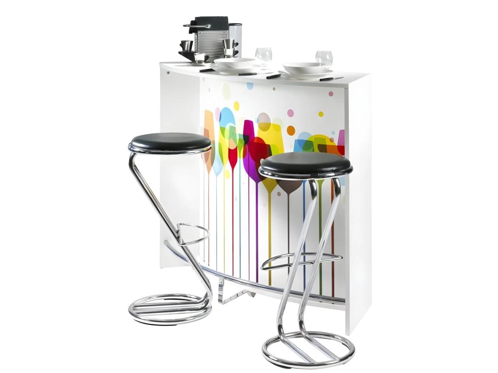 Comptoir D'Acceuil 2 Portes Blanc 135 Cm - Coloris: Verres 941 4 Comptoir D'Acceuil 2 Portes Blanc 135 Cm - Coloris: Verres 941 – Image 2