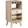 Casier à Vin Avec étagére Et Tiroir 45x90x40 Cm Bois WOMO-DESIGN -Vous savez quand c'est un magasin de meubles. meuble de bar 9399375