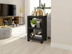 Desserte De Bar Noire 3 Etagères Sur Roulettes 9 Desserte De Bar Noire 3 Etagères Sur Roulettes -Vous savez quand c'est un magasin de meubles. meuble de bar 9852969