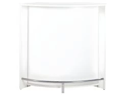 Meuble Bar Comptoir Cuisine Blanc 107 Cm - Coloris: Blanc
