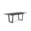 Table Extensible 176/216 Cm Plateau Céramique Gris Anthracite - VERONA