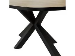 CEDRA - Table Repas Ovale 230cm Aspect Bois Piètement Métal 11 CEDRA - Table Repas Ovale 230cm Aspect Bois Piètement Métal -Vous savez quand c'est un magasin de meubles. table a manger 10034063
