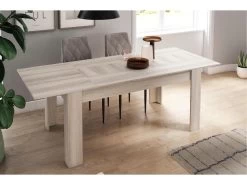 Table De Salle A Manger De 140cm Extensible 200cm, Couleur Shamal, 90.4x140.4/200.4x76.1cm 9 Table De Salle A Manger De 140cm Extensible 200cm, Couleur Shamal, 90.4x140.4/200.4x76.1cm -Vous savez quand c'est un magasin de meubles. table a manger 10035685