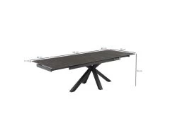 Table Extensible 160/240 Cm Céramique Gris Foncé Pied Croix - UTAH 04 10 Table Extensible 160/240 Cm Céramique Gris Foncé Pied Croix - UTAH 04 -Vous savez quand c'est un magasin de meubles. table a manger 10233459