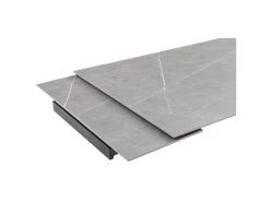 Table Extensible 160/240 Cm Céramique Gris Marbré Pied Luge - ARIZONA 02 -Vous savez quand c'est un magasin de meubles. table a manger 10233855