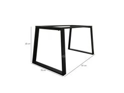 Table Extensible 160/240 Cm Céramique Gris Marbré Pied Luge - ARIZONA 02 -Vous savez quand c'est un magasin de meubles. table a manger 10233859