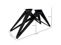 Table Extensible 160/240 Cm Céramique Blanc Marbré Pied Géométrique - NEVADA 03 -Vous savez quand c'est un magasin de meubles. table a manger 10234009