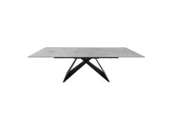 Table Extensible 160/240 Cm En Céramique Gris Clair Effet Béton - LIMA -Vous savez quand c'est un magasin de meubles. table a manger 10722071