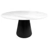Table De Repas Ronde Plateau Céramique Blanc Et Piètement Noir - ASHE 1 Table De Repas Ronde Plateau Céramique Blanc Et Piètement Noir - ASHE -Vous savez quand c'est un magasin de meubles. table a manger 10838753