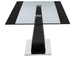 Table à Manger 8 Couverts En Verre Trempé, MDF Et Acier Inoxydable - Noir - MEZZO II 13 Table à Manger 8 Couverts En Verre Trempé, MDF Et Acier Inoxydable - Noir - MEZZO II -Vous savez quand c'est un magasin de meubles. table a manger 10850739