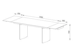 Table à Manger Extensible 6 à 10 Couverts En Céramique Et Métal - Effet Marbre Noir - MISENO De Pascal MORABITO -Vous savez quand c'est un magasin de meubles. table a manger 11166849