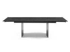Table à Manger Extensible 6 à 10 Couverts En Céramique Et Métal - Effet Marbre Noir - MISENO De Pascal MORABITO -Vous savez quand c'est un magasin de meubles. table a manger 11166855