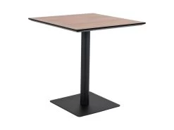 PINXO - Table Carrée Effet Chêne Pied Central -Vous savez quand c'est un magasin de meubles. table a manger 12341345