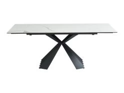 Table à Manger Extensible 4 à 8 Couverts En Céramique Et Métal - Effet Marbre Blanc Et Noir - BEKIM De Pascal MORABITO -Vous savez quand c'est un magasin de meubles. table a manger 12496235