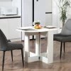 HOMCOM Table Pliable De Cuisine Salle à Manger 2 Abattants - Table Ovale Extensible - Panneaux Particules Blanc 1 HOMCOM Table Pliable De Cuisine Salle à Manger 2 Abattants - Table Ovale Extensible - Panneaux Particules Blanc -Vous savez quand c'est un magasin de meubles. table a manger 12619721