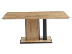 Table à Manger 6 Couverts En MDF Et Métal - Naturel Et Noir - MARIDORA 11 Table à Manger 6 Couverts En MDF Et Métal - Naturel Et Noir - MARIDORA -Vous savez quand c'est un magasin de meubles. table a manger 12872841