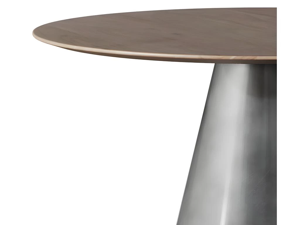 Table Ronde Belini 4 Personnes En Bois Et Métal D120 Cm 4 Table Ronde Belini 4 Personnes En Bois Et Métal D120 Cm – Image 2