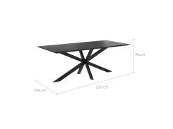 Table Rectangulaire Marvel 8 Personnes En Bois De Teck Recyclé Noir 220 Cm 11 Table Rectangulaire Marvel 8 Personnes En Bois De Teck Recyclé Noir 220 Cm -Vous savez quand c'est un magasin de meubles. table a manger 13009363