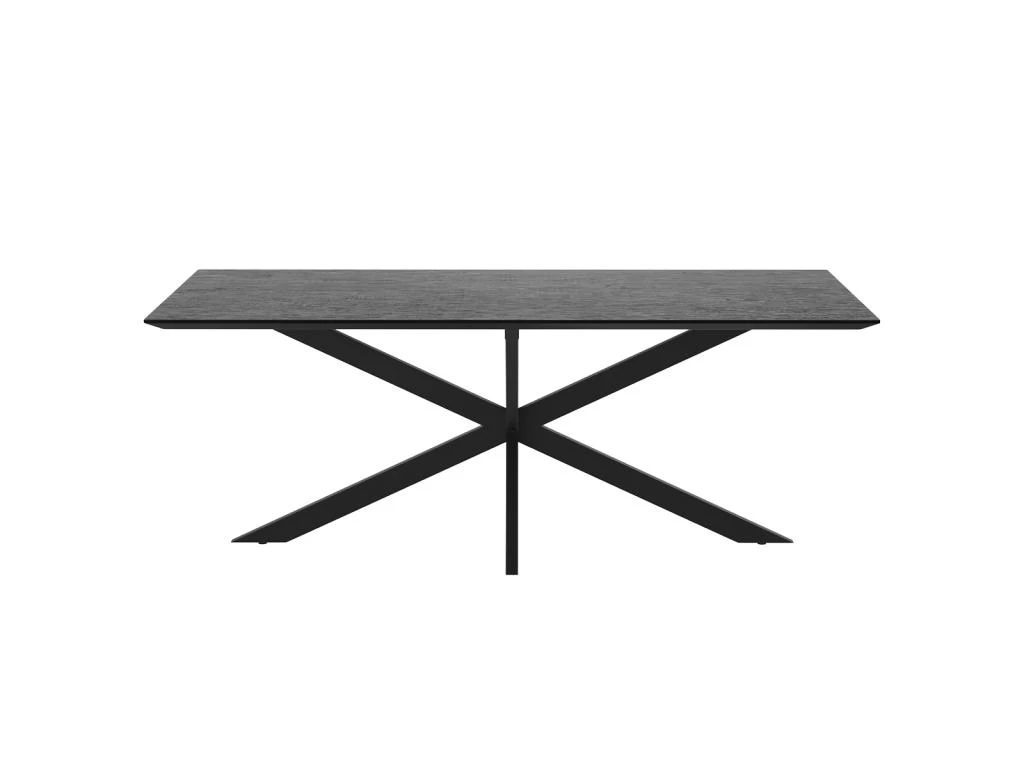 Table Rectangulaire Marvel 8 Personnes En Bois De Teck Recyclé Noir 220 Cm 7 Table Rectangulaire Marvel 8 Personnes En Bois De Teck Recyclé Noir 220 Cm – Image 5