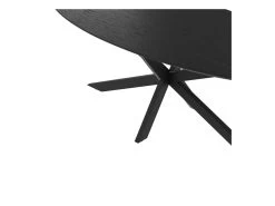 Table Ovale Sparo 8 Personnes En Bois De Teck Recyclé Noir 220 Cm -Vous savez quand c'est un magasin de meubles. table a manger 13009487