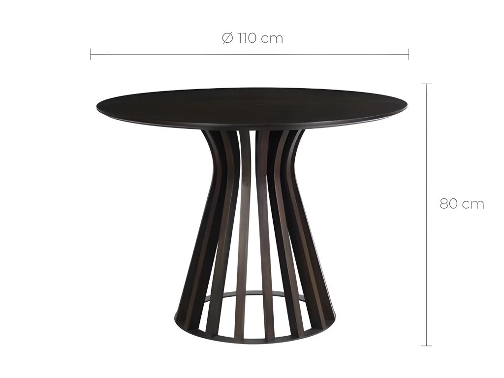 Table Ronde Colette 5 Personnes En Bois De Manguier D110 Cm 4 Table Ronde Colette 5 Personnes En Bois De Manguier D110 Cm – Image 2