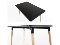 Table Rectangulaire 120 × 70cm Noire PIA - HAPPY GARDEN 11 Table Rectangulaire 120 × 70cm Noire PIA - HAPPY GARDEN -Vous savez quand c'est un magasin de meubles. table a manger 13088331