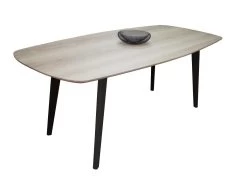 Table De Repas Ovale Massif Et Laqué - 200/280L X 100P